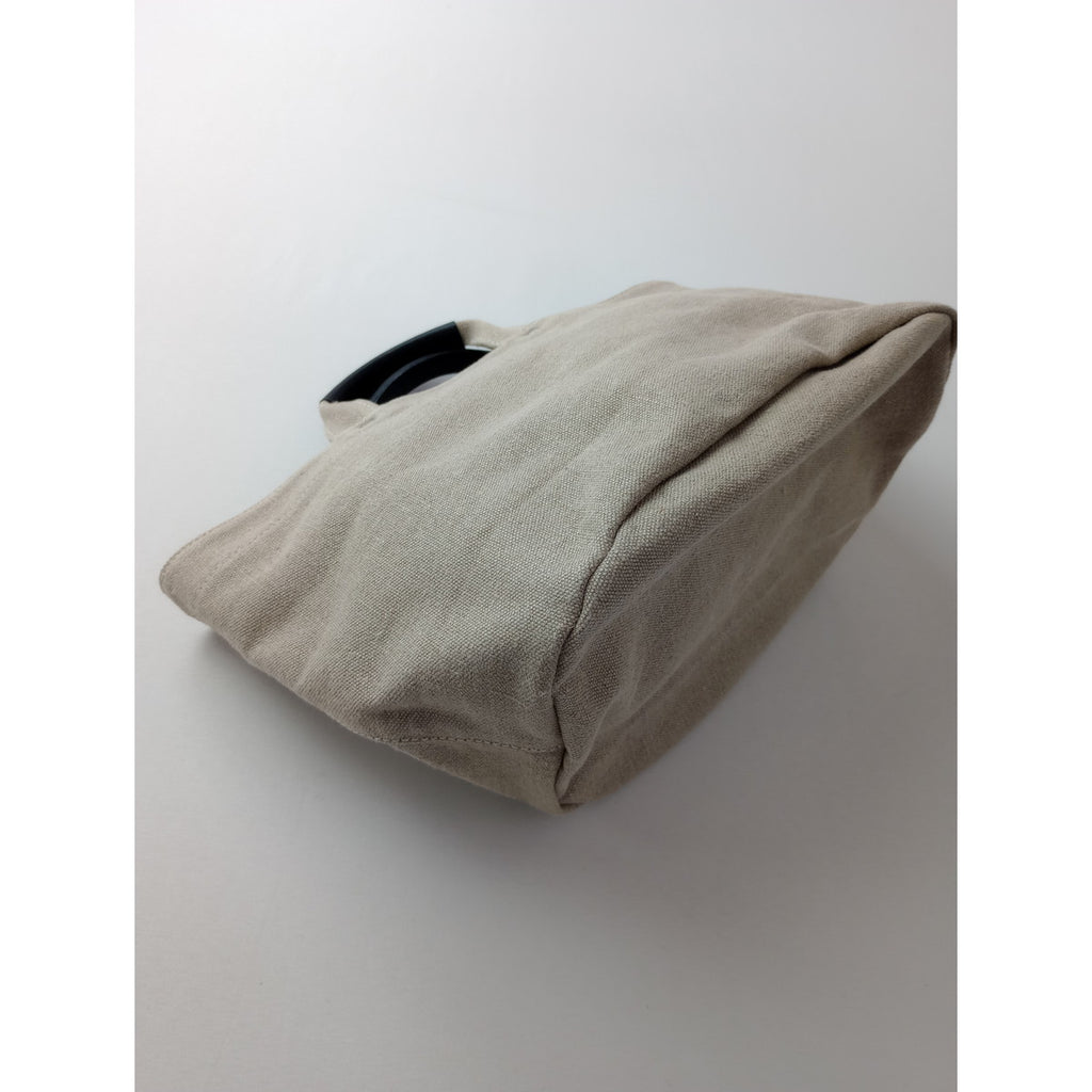 ARTS&SCIENCE アーツアンドサイエンス Laundry basket STANDARD ランドリーバスケット レザー ハンドル キャンバス トートバッグ 生成り 【中古】