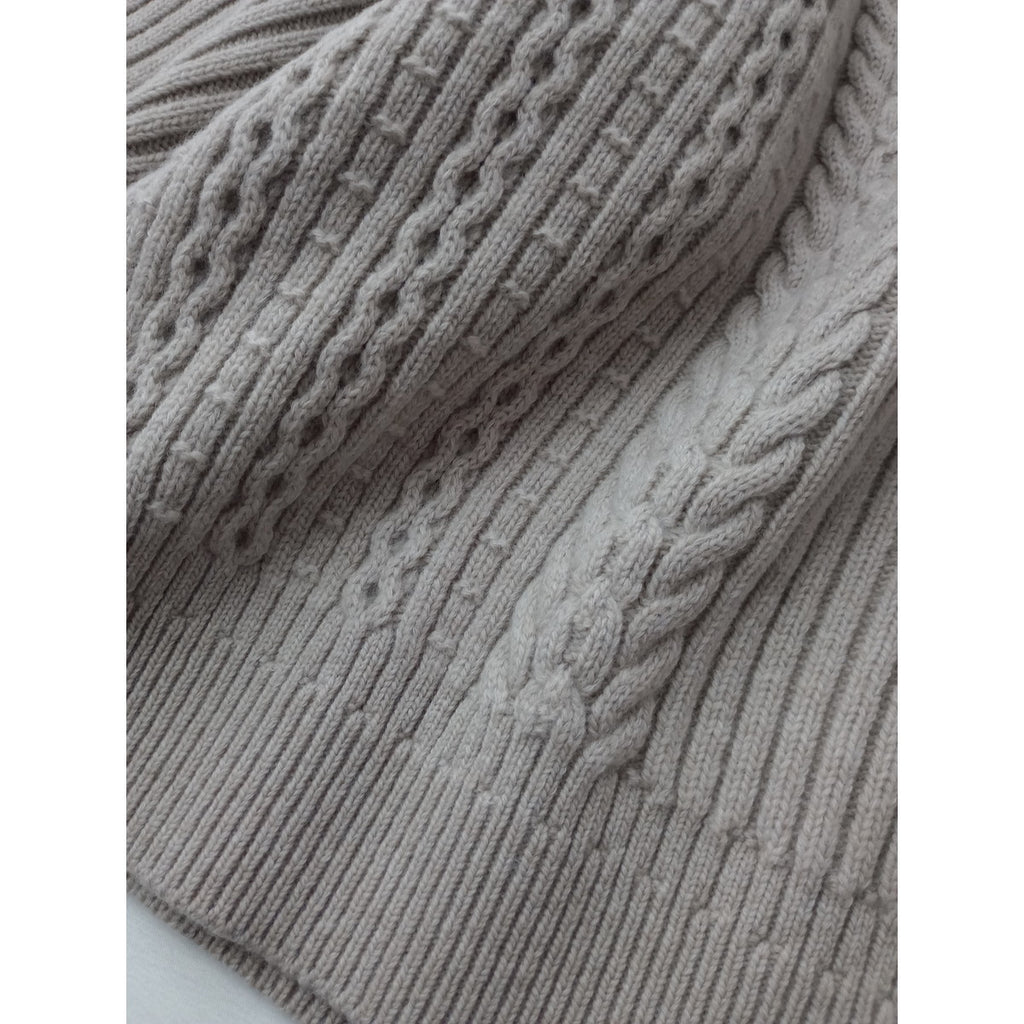 新品 YASHIKI ヤシキ Tofu Knit トウフ ニット セーター 長袖 トップス  ベージュ 0 (8M＋2664)