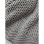 新品 YASHIKI ヤシキ Tofu Knit トウフ ニット セーター 長袖 トップス  ベージュ 0 (8M＋2664)