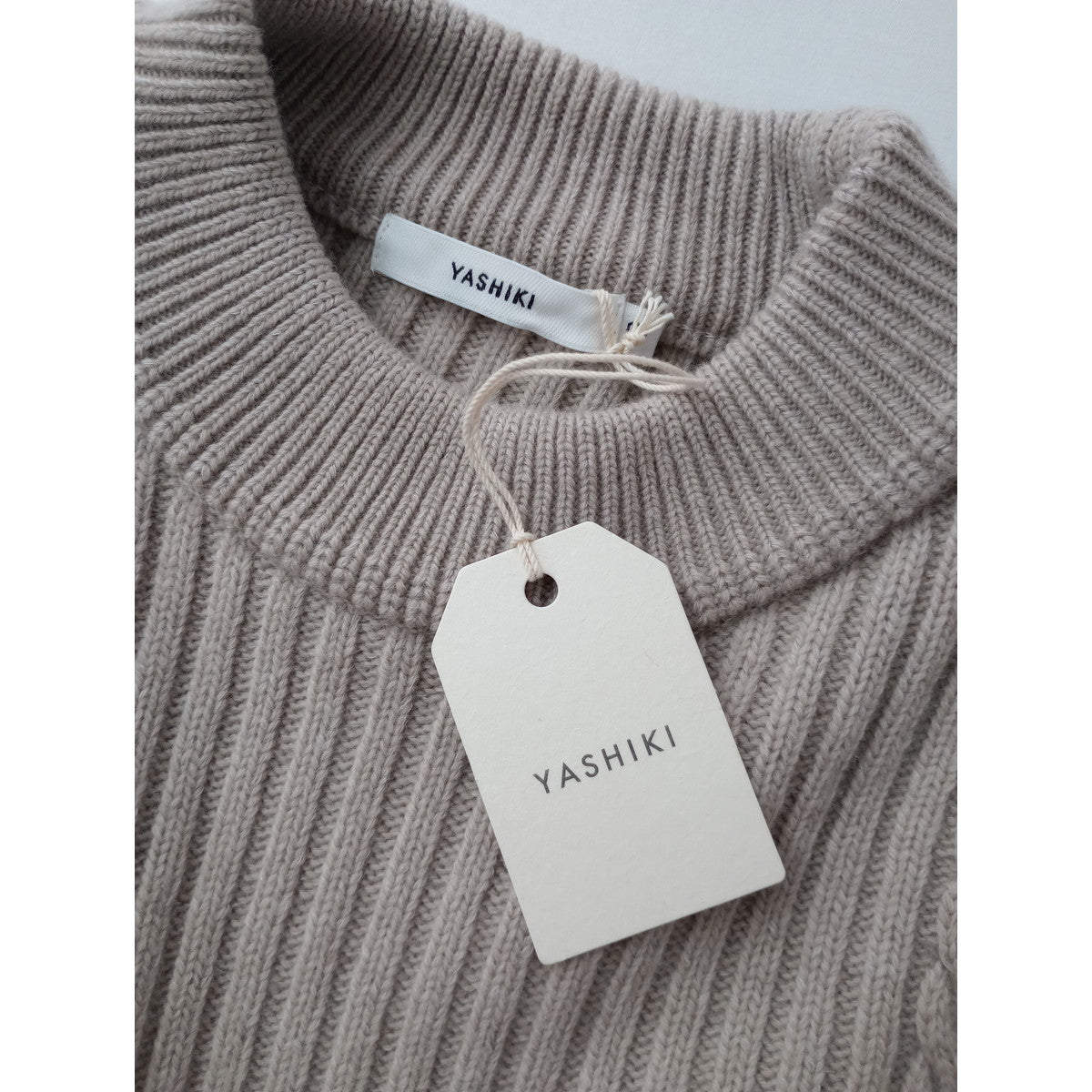 新品 YASHIKI ヤシキ Tofu Knit トウフ ニット セーター 長袖 トップス  ベージュ 0 (8M＋2664)