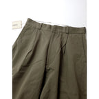 新品 YAECA ヤエカ CHINO CLOTH PANTS チノ クロスパンツ タック テーパード カーキ  29