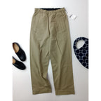 新品 MHL エムエイチエル マーガレットハウエル ORGANIC COTTON GABARDINE TROUSERS カーキ 1