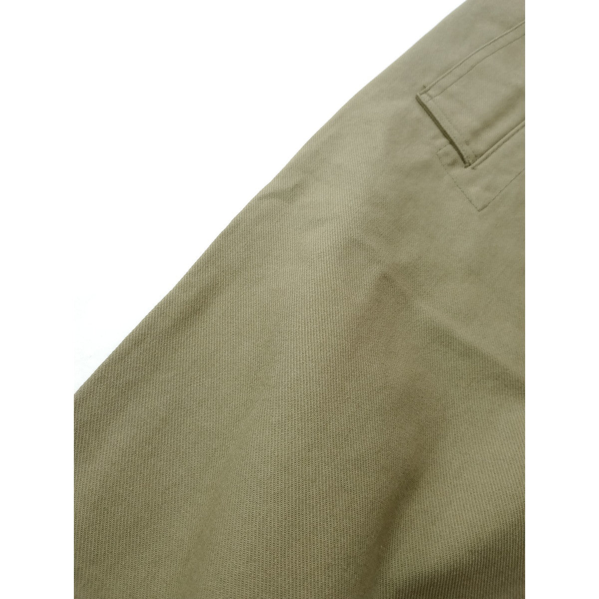 新品 MHL エムエイチエル マーガレットハウエル ORGANIC COTTON GABARDINE TROUSERS カーキ 1