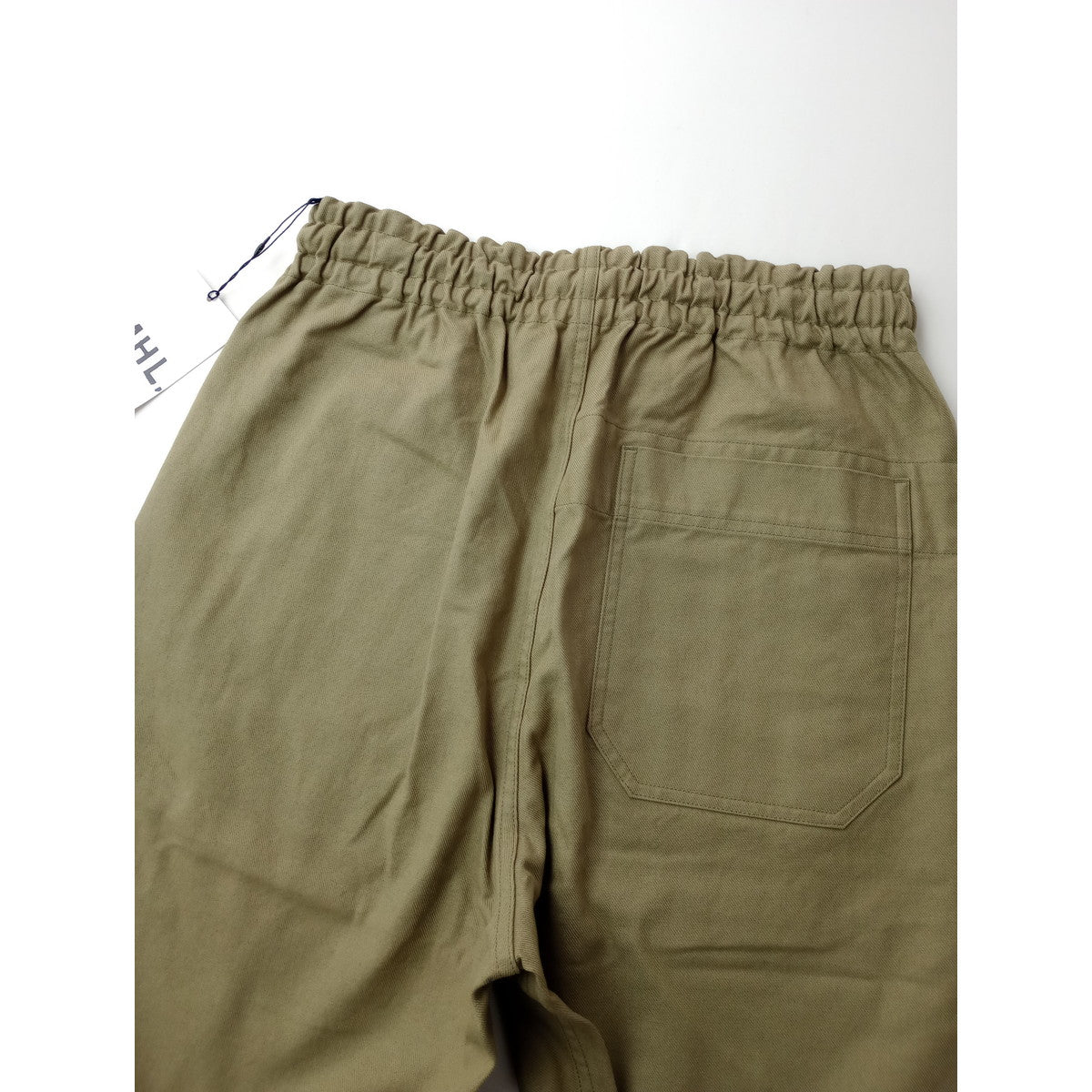 新品 MHL エムエイチエル マーガレットハウエル ORGANIC COTTON GABARDINE TROUSERS カーキ 1