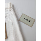 新品  YAECA  ヤエカ  ワイド ストレート デニム パンツ 11-11WH 白  28