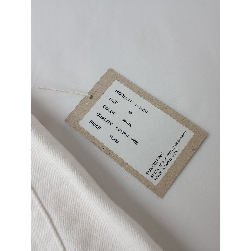 新品  YAECA  ヤエカ  ワイド ストレート デニム パンツ 11-11WH 白  28