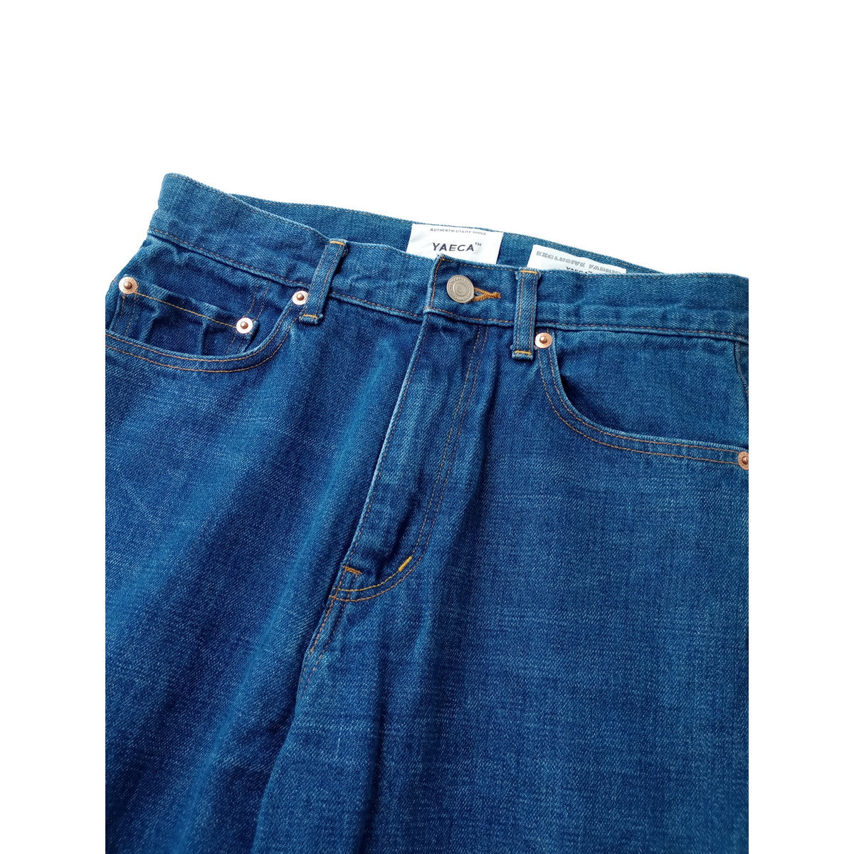 新品 YAECA ヤエカ11-13U DENIM PANTS WIDE STRAIGHT デニム パンツ ワイドストレート ブルー