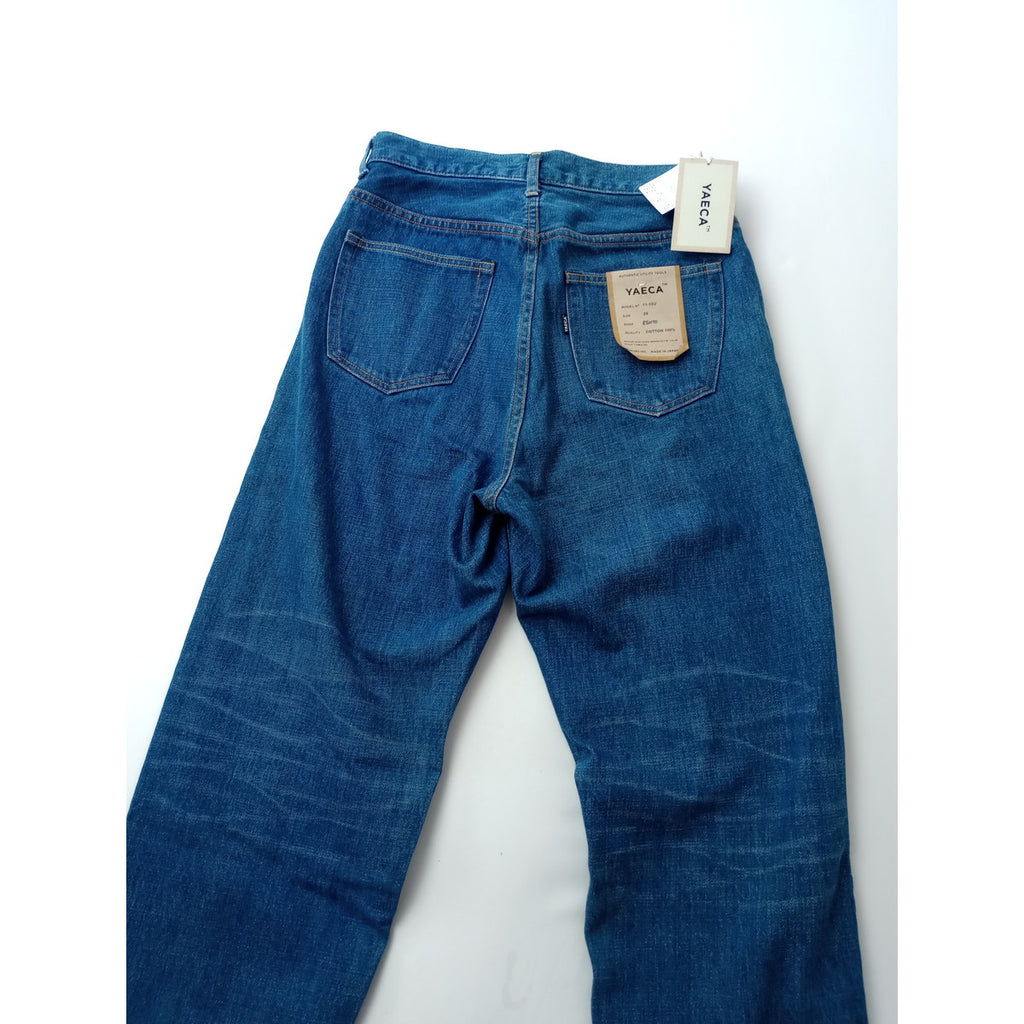 新品 YAECA ヤエカ11-13U DENIM PANTS WIDE STRAIGHT デニム パンツ ワイドストレート ブルー