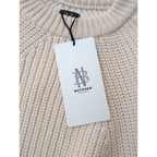 新品 BATONER バトナー  SIGNATURE CREW NECK Ivory 5ゲージシグネチャークルーネックニット セータートップス アイボリー 2 (8M＋2472)