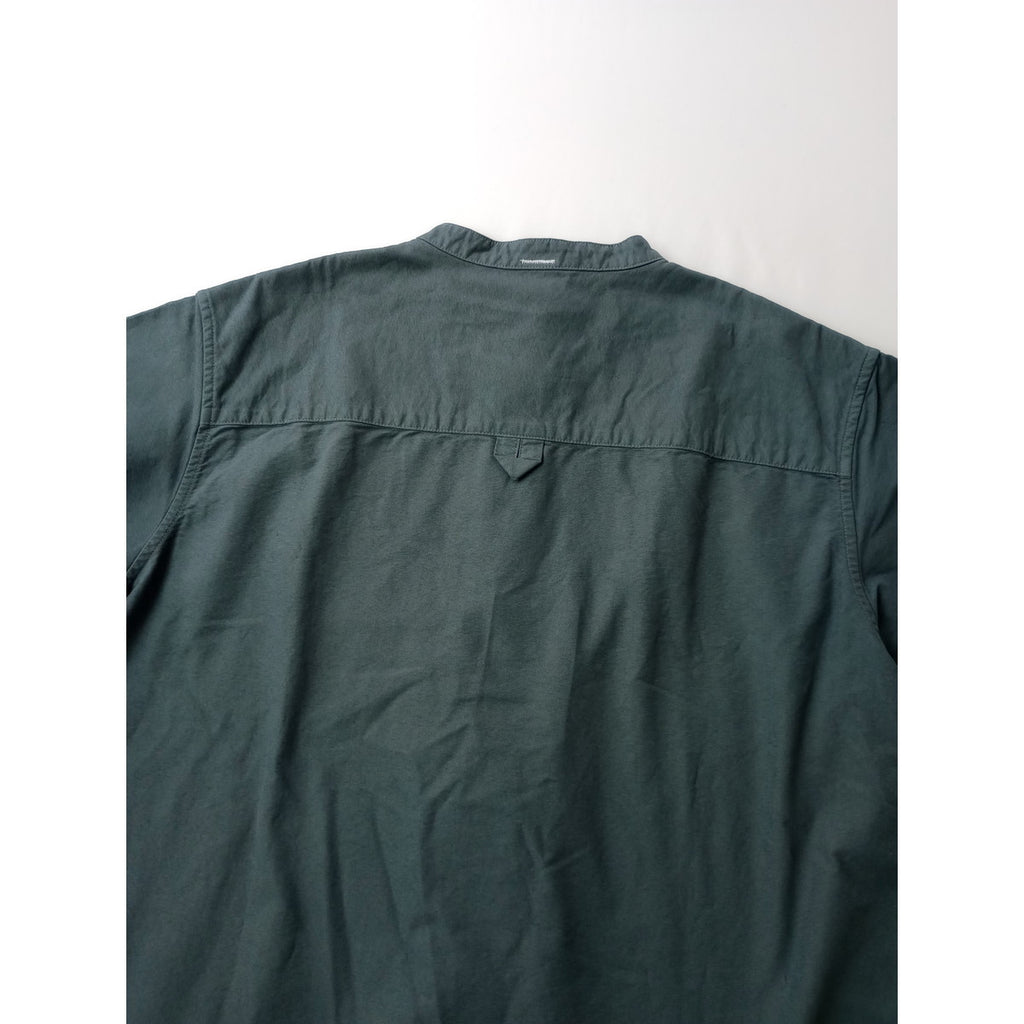 MHL エムエイチエル マーガレットハウエル SOFT HOPSACK P/O SHIRT コットン 綿 100％ プルオーバー シャツ トップス  くすみブルー 【中古】