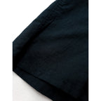 COMOLI コモリ KHADI コットン 半袖オープンカラーシャツ  黒 ブラック メンズ【中古】