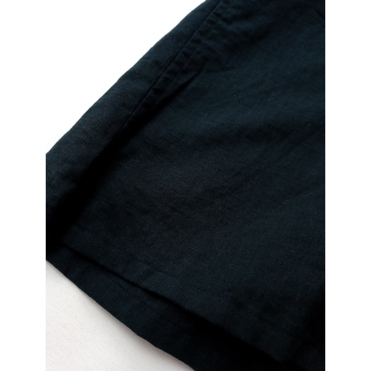 COMOLI コモリ KHADI コットン 半袖オープンカラーシャツ  黒 ブラック メンズ【中古】