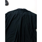 COMOLI コモリ KHADI コットン 半袖オープンカラーシャツ  黒 ブラック メンズ【中古】