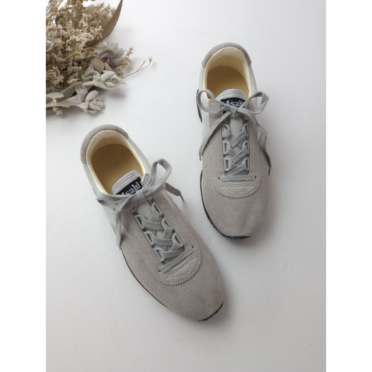 Asahi アサヒ TRAINER 2 トレーナー スニーカー 靴  グレー  23【中古】