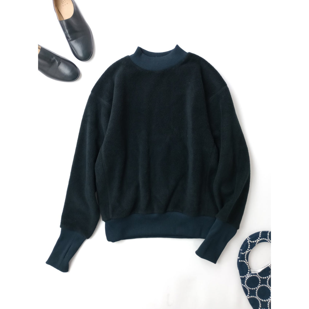 ALWEL オルウェル FLEECE SHIRTS フリース シャツ 長袖 トップス  黒 ブラック S  (8M＋2300)【中古】