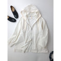 MHL エムエイチエル マーガレットハウエル LIGHTWEIGHT COTTON NYLON PLAINWEAVE BLOUSON コットン ナイロン フード ブルゾン ジャケット 2 白