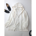 MHL エムエイチエル マーガレットハウエル LIGHTWEIGHT COTTON NYLON PLAINWEAVE BLOUSON コットン ナイロン フード ブルゾン ジャケット 2 白