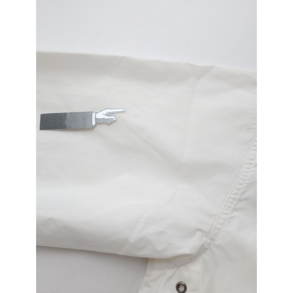 MHL エムエイチエル マーガレットハウエル LIGHTWEIGHT COTTON NYLON PLAINWEAVE BLOUSON コットン ナイロン フード ブルゾン ジャケット 2 白