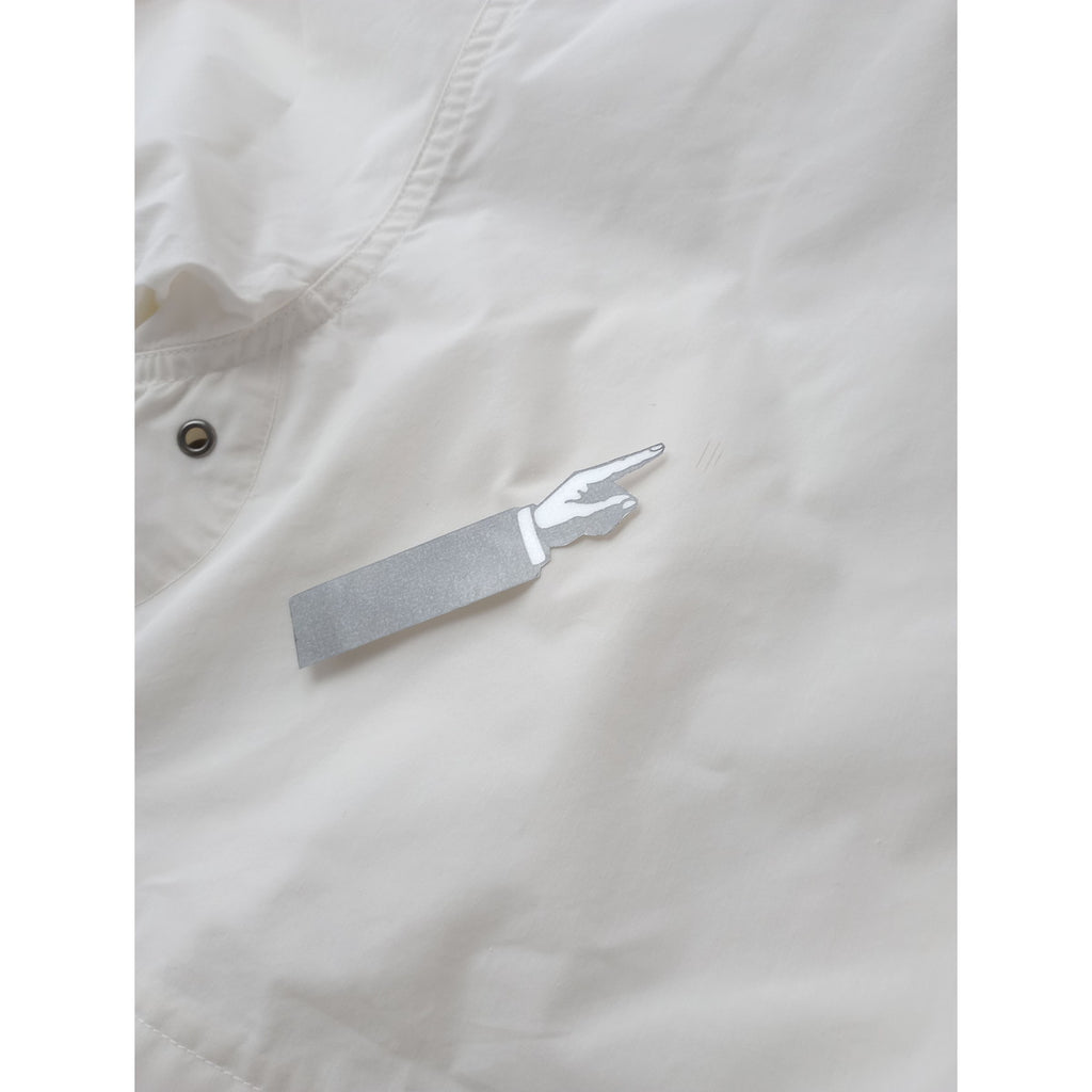 MHL エムエイチエル マーガレットハウエル LIGHTWEIGHT COTTON NYLON PLAINWEAVE BLOUSON コットン ナイロン フード ブルゾン ジャケット 2 白
