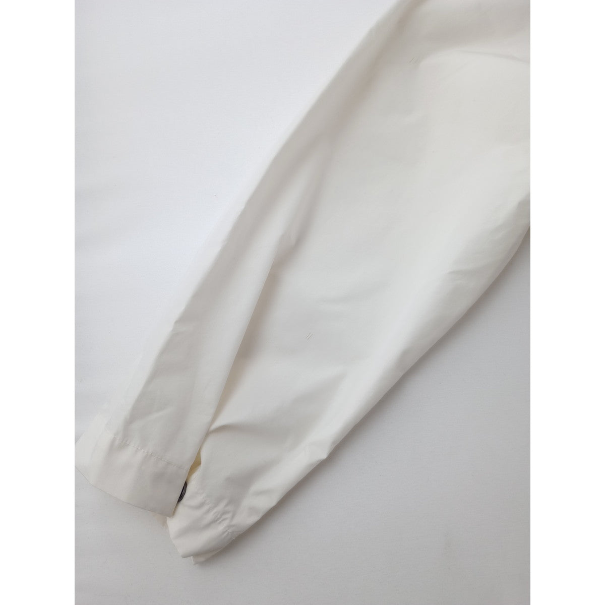 MHL エムエイチエル マーガレットハウエル LIGHTWEIGHT COTTON NYLON PLAINWEAVE BLOUSON コットン ナイロン フード ブルゾン ジャケット 2 白
