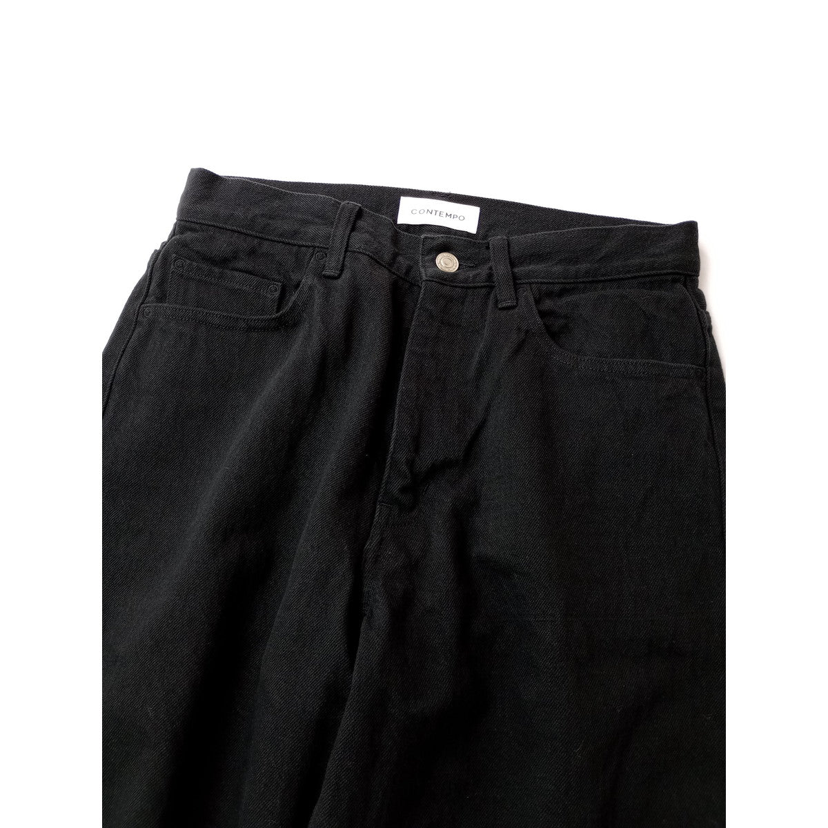 YAECA CONTEMPO ヤエカ コンテンポ デニムパンツ 黒 ブラック  M 【中古】