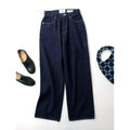 新品 YAECA ヤエカ 14-13W DENIM PANTS WIDE デニムパンツ ワイド ネイビー