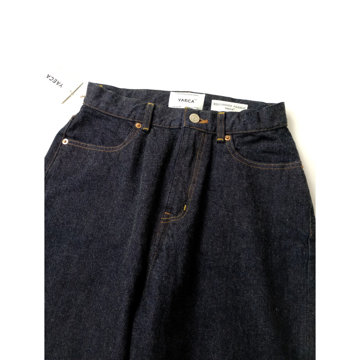 新品 YAECA ヤエカ 14-13W DENIM PANTS WIDE デニムパンツ ワイド ネイビー