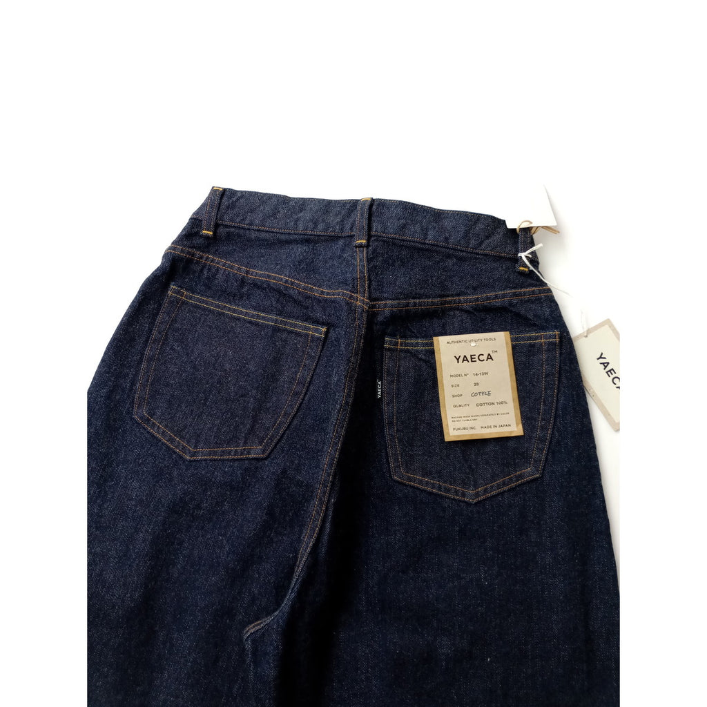 新品 YAECA ヤエカ 14-13W DENIM PANTS WIDE デニムパンツ ワイド ネイビー