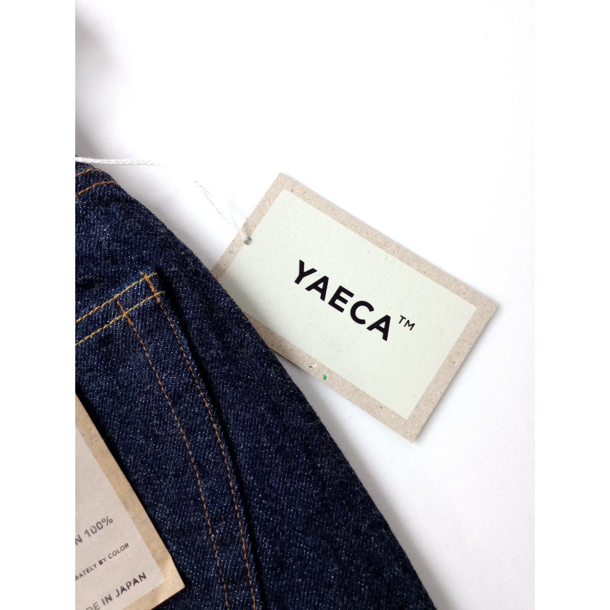 新品 YAECA ヤエカ 14-13W DENIM PANTS WIDE デニムパンツ ワイド ネイビー