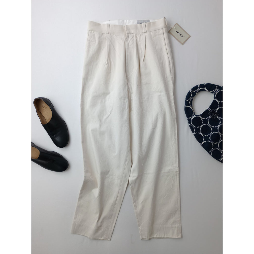 新品 YAECA ヤエカ チノ タック テーパード パンツ ライトベージュ  29