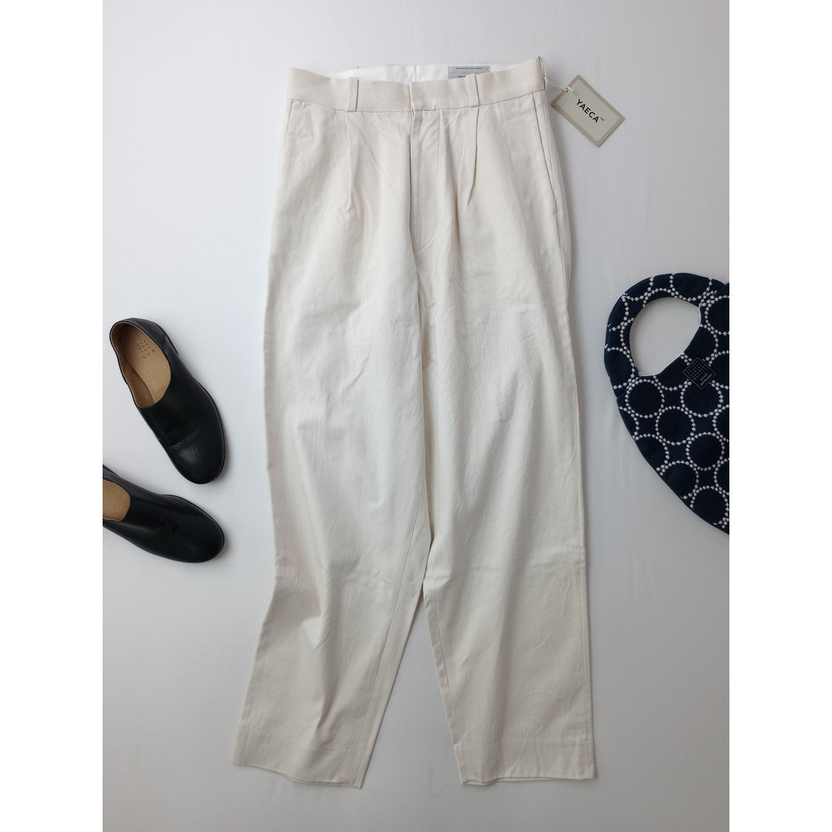 新品 YAECA ヤエカ チノ タック テーパード パンツ ライトベージュ  29
