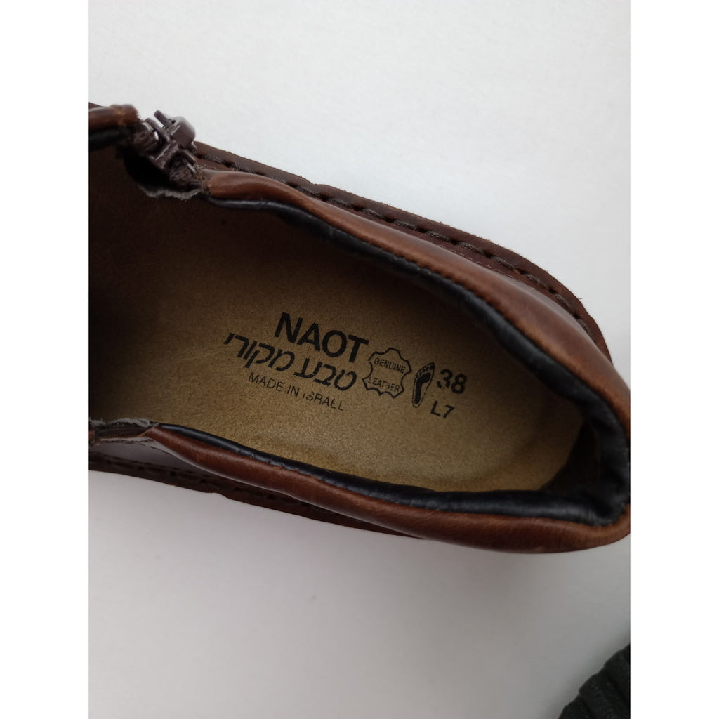 美品 NAOT  ナオト CLARA  / Buffalo レザー  スリッポン  シューズ 靴  ダークブラウン 38