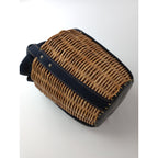 eb.a.gos   エバゴス  デニム バーキン かご バッグ ネイビー    【中古】