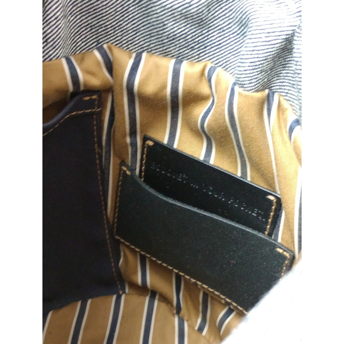 eb.a.gos   エバゴス  デニム バーキン かご バッグ ネイビー    【中古】