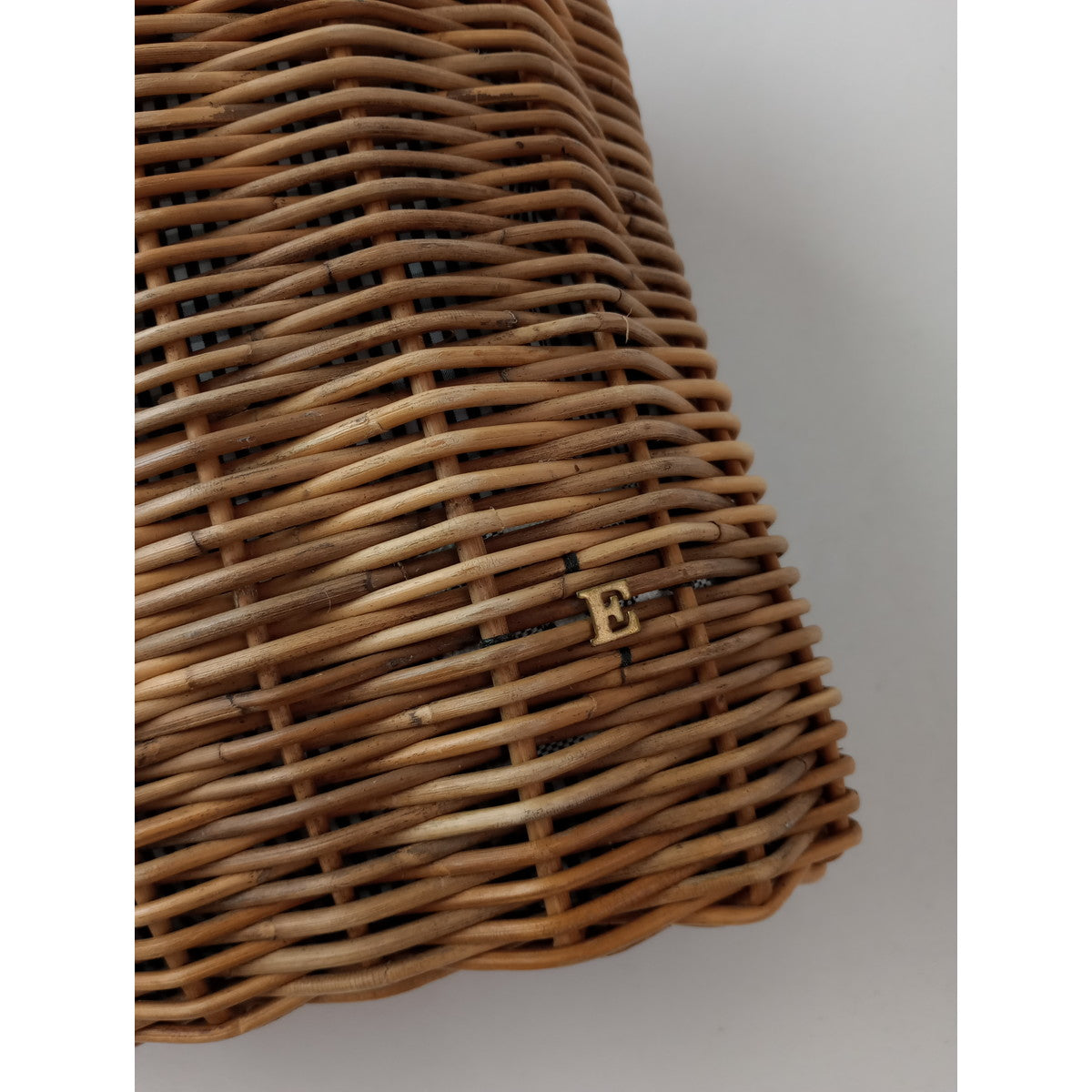 eb.a.gos   エバゴス パールN /S バスケット GINGHAM  黒 ブラック 【中古】