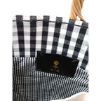 eb.a.gos   エバゴス パールN /S バスケット GINGHAM  黒 ブラック 【中古】