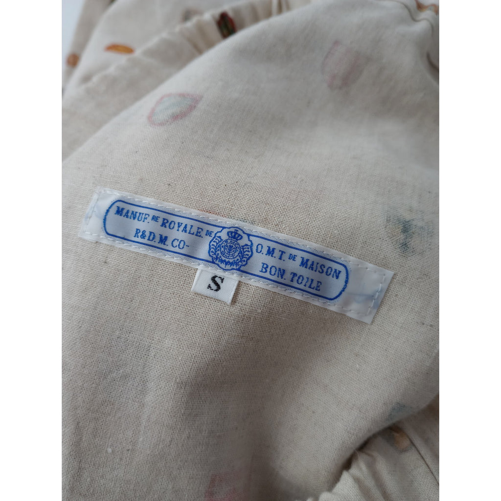R&D.M.Co- オールドマンズテーラー COAT OF ARMS コートオブアームズ イージーパンツ 生成り 【中古】