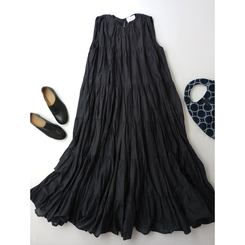 merlette マーレット Caron Dress キャロン ロング ワンピース グレー 【中古】