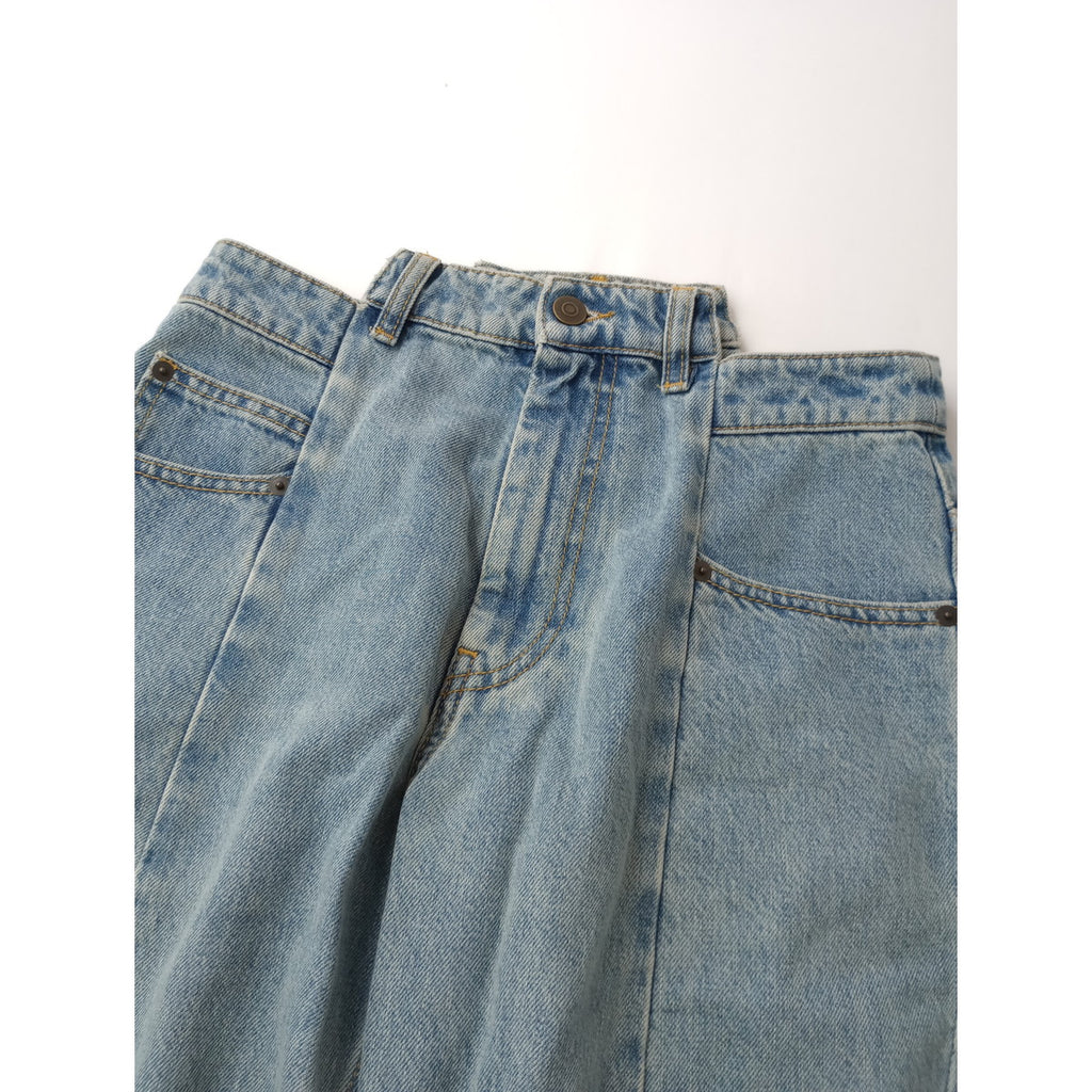 Maison Margiela メゾンマルジェラ 再構築 デニムパンツ ライトブルー  40 【中古】