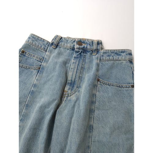 Maison Margiela メゾンマルジェラ 再構築 デニムパンツ ライトブルー  40 【中古】