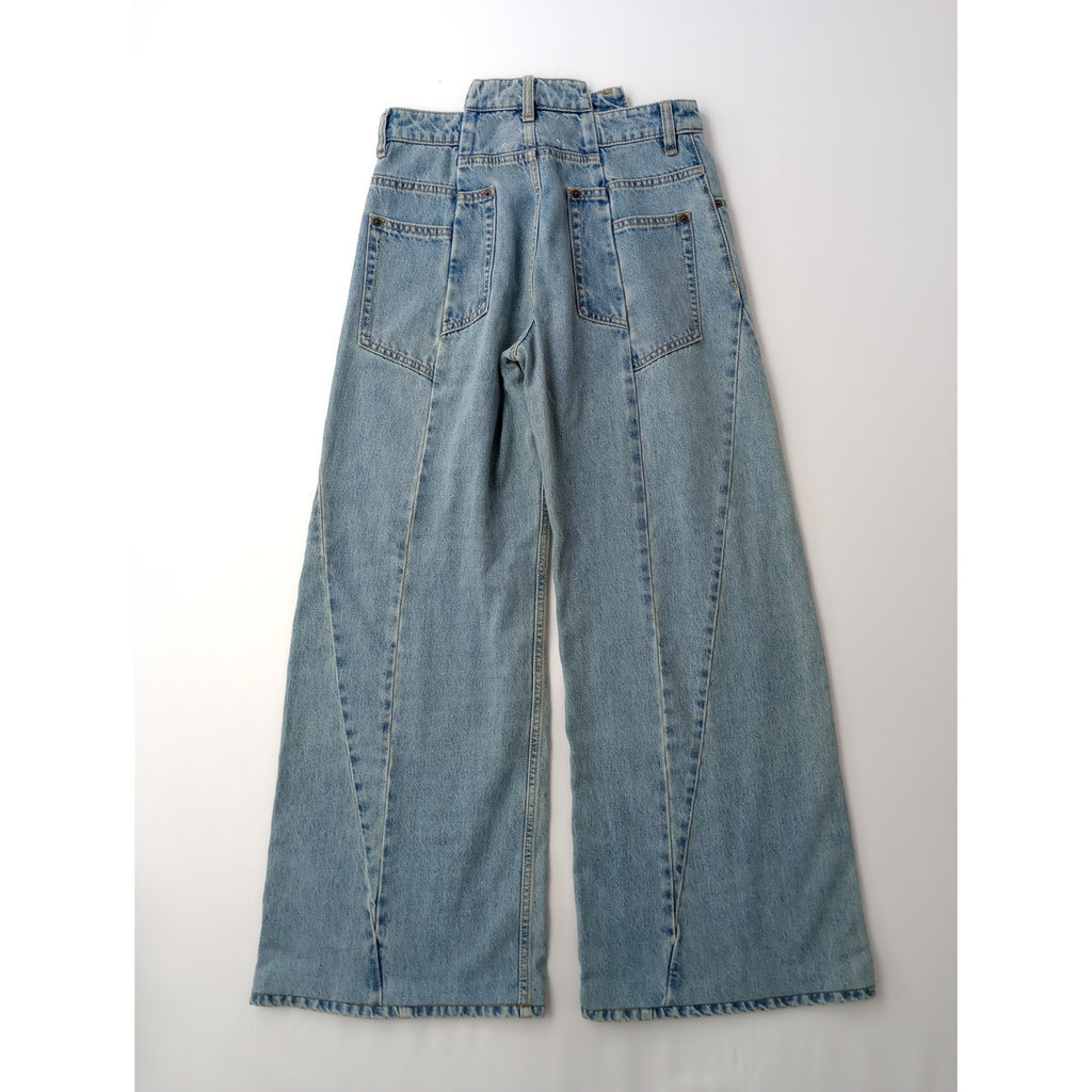 Maison Margiela メゾンマルジェラ 再構築 デニムパンツ ライトブルー  40 【中古】