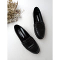 MANOLO BLAHNIK マノロブラニク PERRITA ペニーローファー シューズ 靴 黒 ブラック 37 【中古】