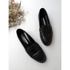 MANOLO BLAHNIK マノロブラニク PERRITA ペニーローファー シューズ 靴 黒 ブラック 37 【中古】