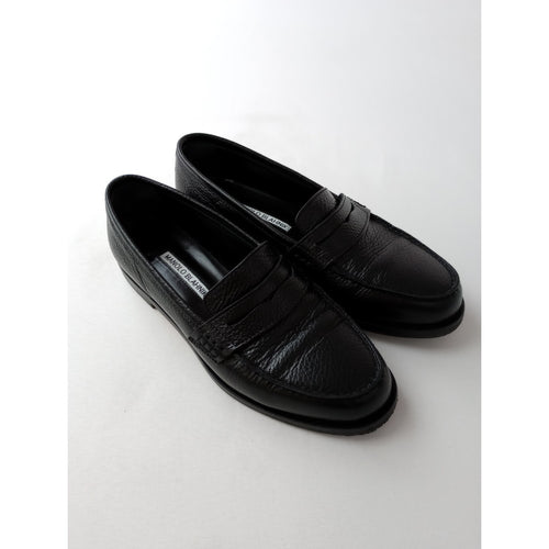 MANOLO BLAHNIK マノロブラニク PERRITA ペニーローファー シューズ 靴 黒 ブラック 37 【中古】
