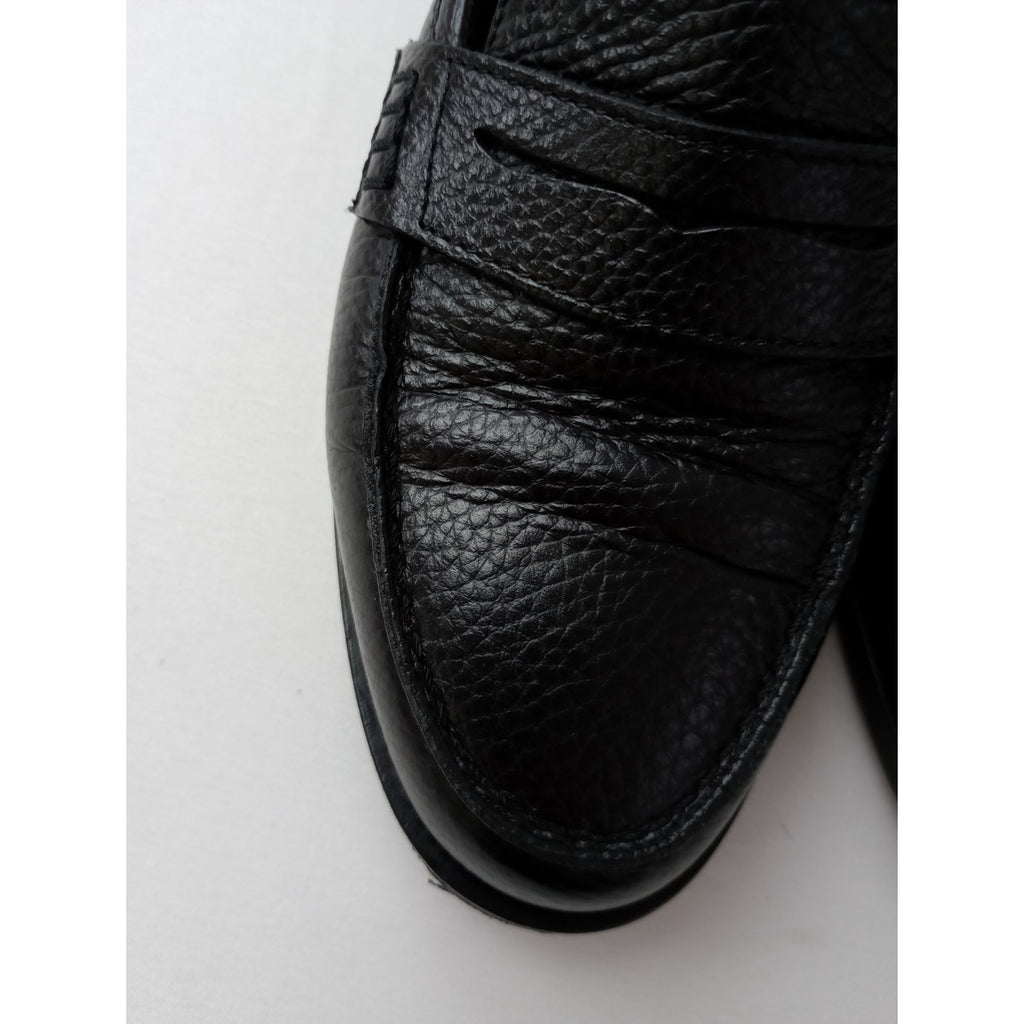 MANOLO BLAHNIK マノロブラニク PERRITA ペニーローファー シューズ 靴 黒 ブラック 37 【中古】
