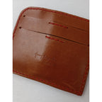 HENRY BEGUELIN エンリーベグリン レザー カードケース レッド ブラウン  【中古】