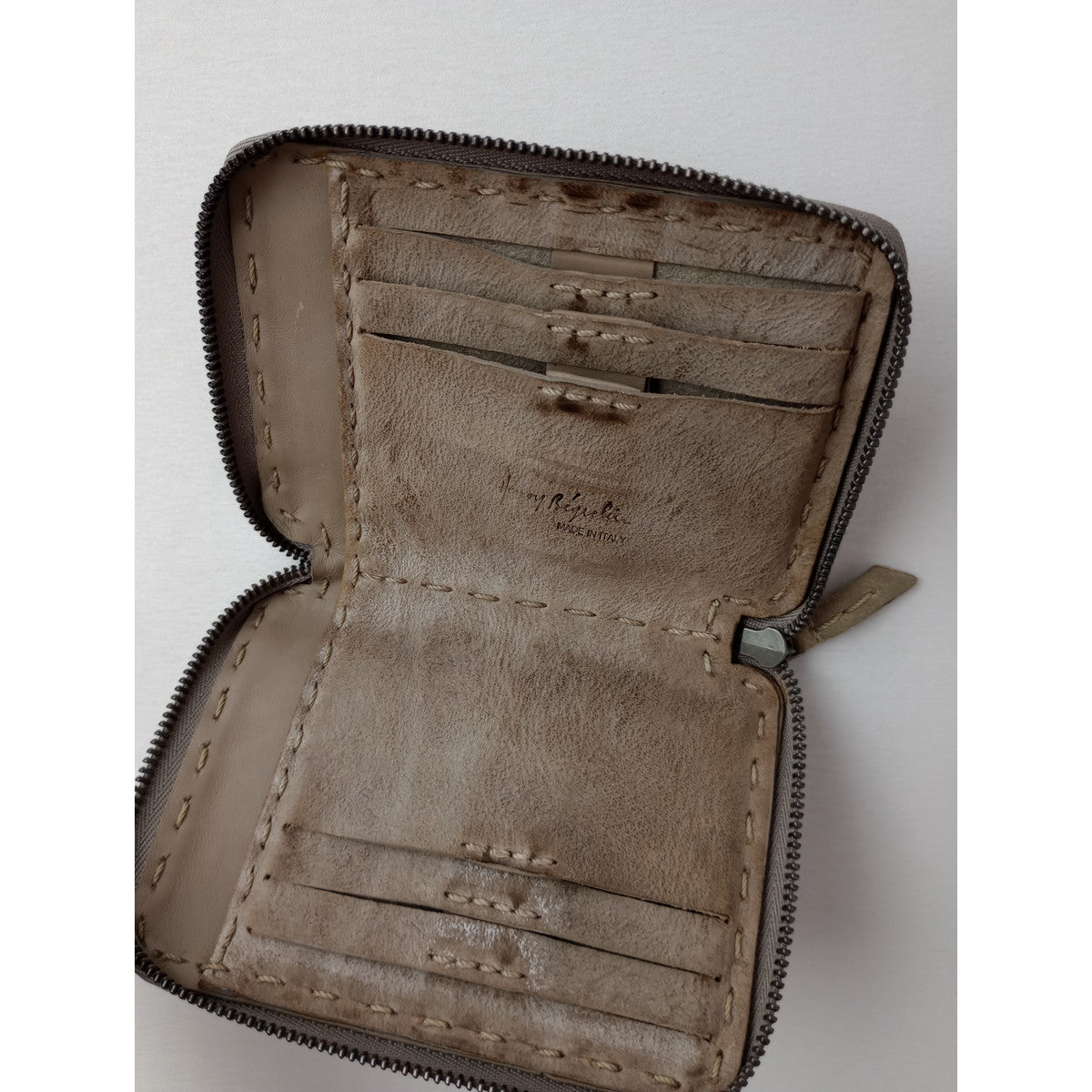 HENRY BEGUELIN エンリーベグリン ラウンドジップ カード ケース  【中古】