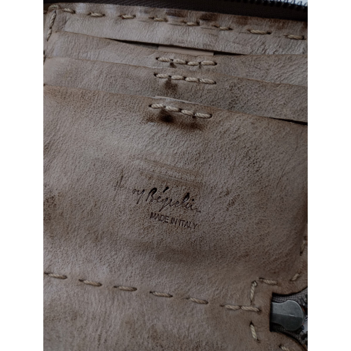 HENRY BEGUELIN エンリーベグリン ラウンドジップ カード ケース  【中古】