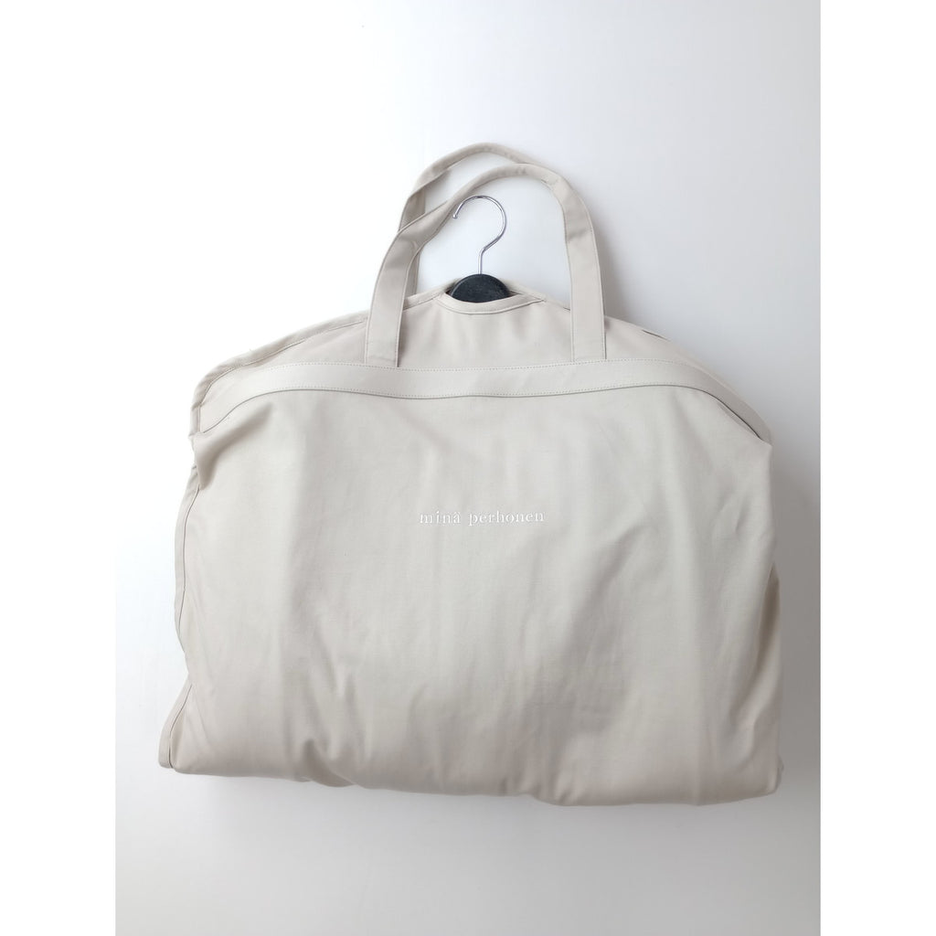 mina perhonen ミナペルホネン forest parade フォレストパレード ロング コート ウール 毛 100％  38 黒 ブラック【中古】