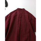 〈染〉 TOUJOURS トゥジュー  ワイド シャツトップス ブルゴーニュ  【中古】